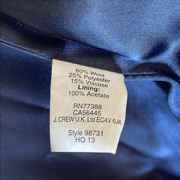 J. Crew Navy Coat with Gold Buttons - Picture 4 of 5